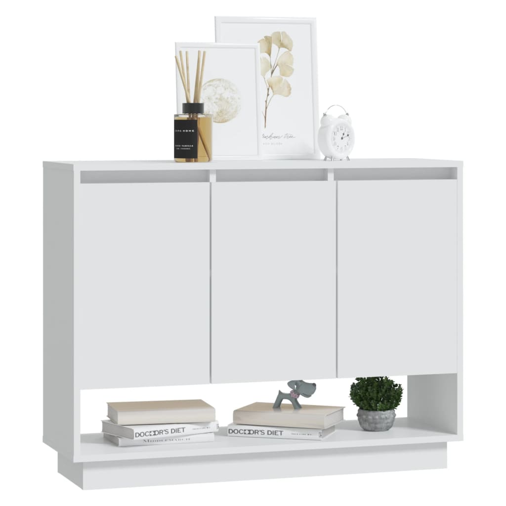 Buffet Blanc 97x31x75 cm Bois d'ingénierie - XIOS