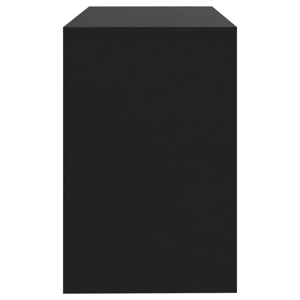 Bureau Noir 101x50x76,5 cm Bois d'ingénierie - XIOS