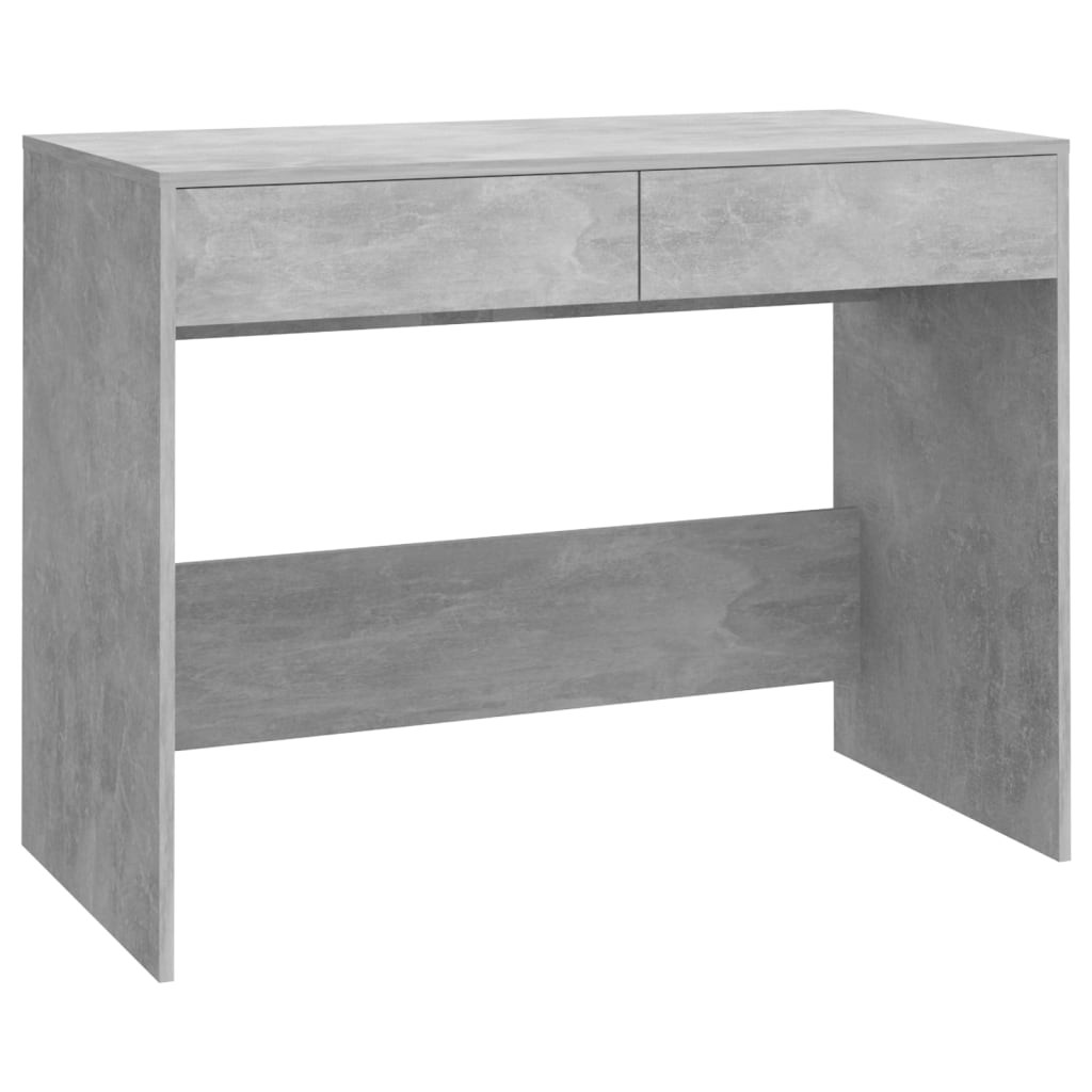 Bureau gris béton 101x50x76,5 cm bois d'ingénierie - XIOS
