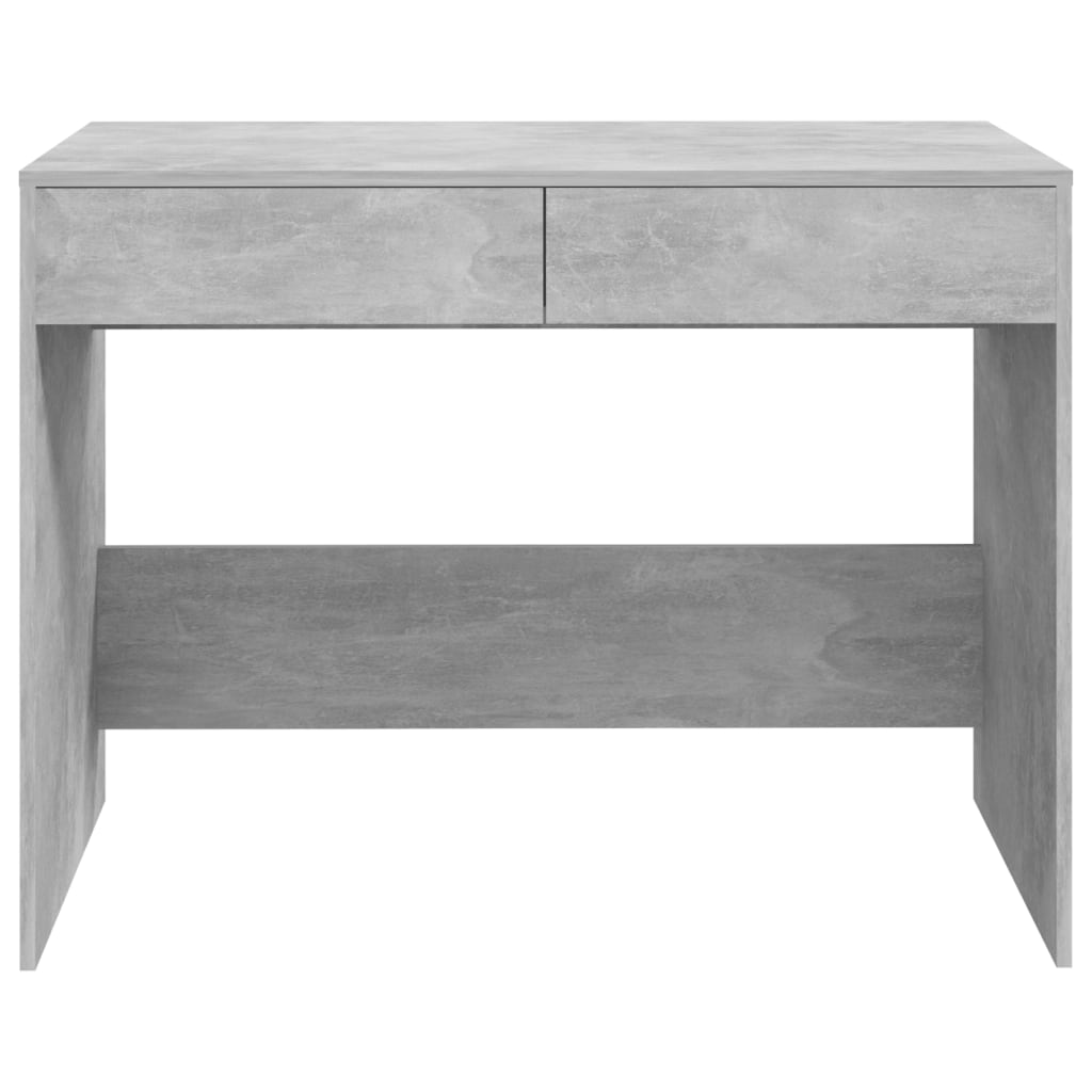Bureau gris béton 101x50x76,5 cm bois d'ingénierie - XIOS