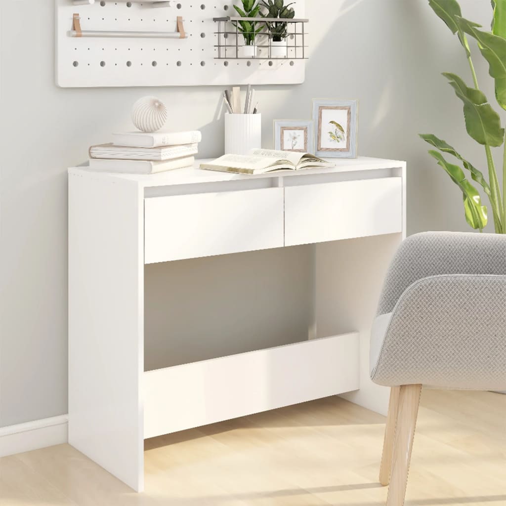 Table console Blanc 89x41x76,5 cm Acier - XIOS