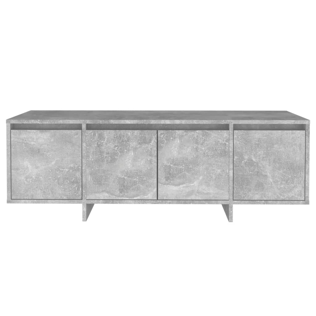Meuble TV Gris béton 120x30x40,5 cm Aggloméré - XIOS