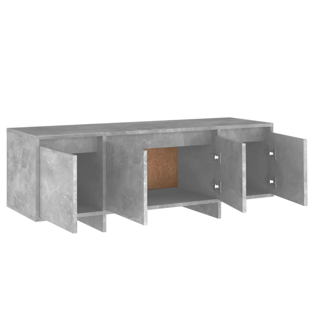 Meuble TV Gris béton 120x30x40,5 cm Aggloméré - XIOS