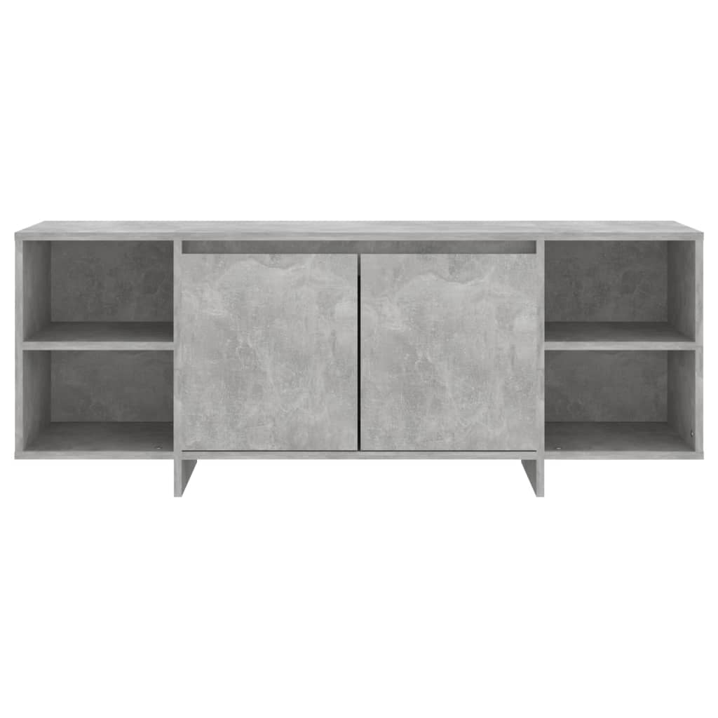 Meuble TV Gris béton 130x35x50 cm Bois d'ingénierie - XIOS
