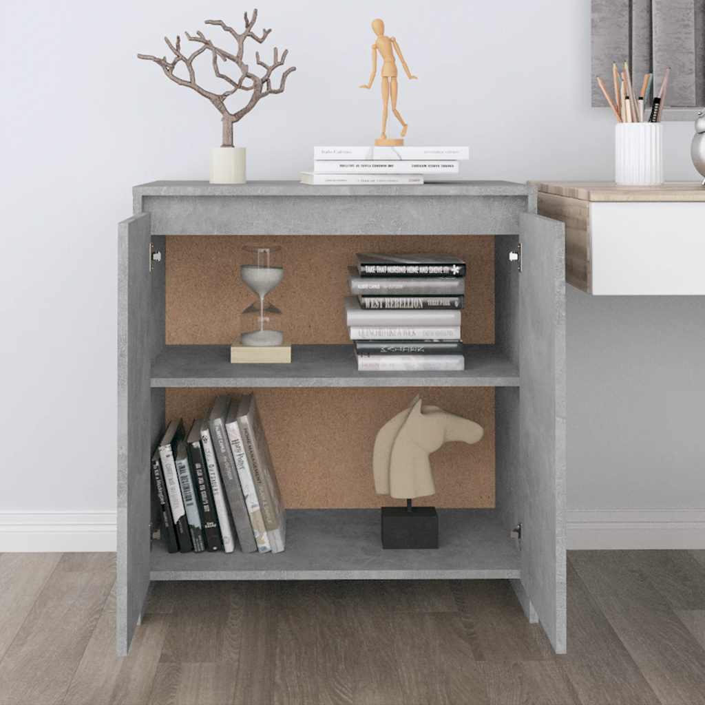 Buffet Gris béton 70x41x75 cm Bois d'ingénierie - XIOS