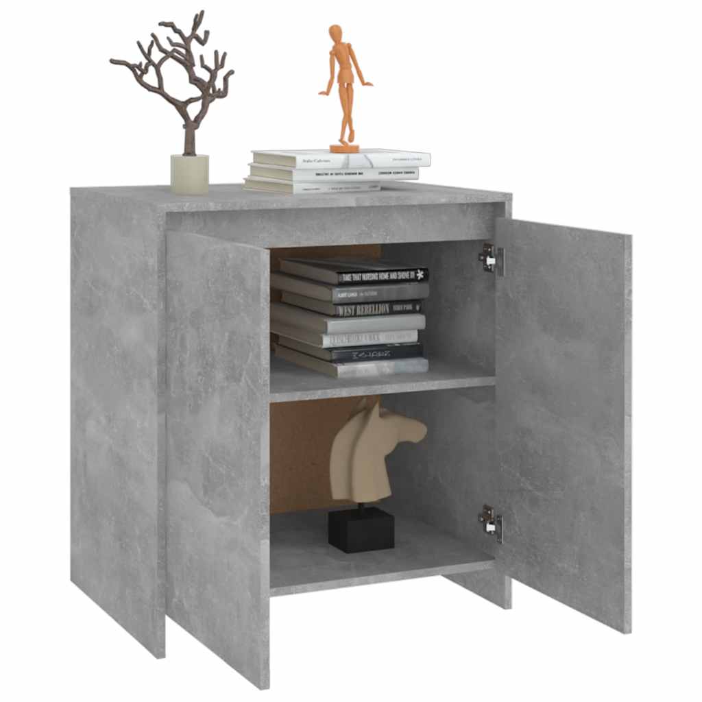 Buffet Gris béton 70x41x75 cm Bois d'ingénierie - XIOS