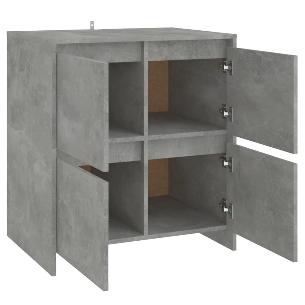 Buffet Gris béton 70x41x75 cm Bois d'ingénierie - XIOS