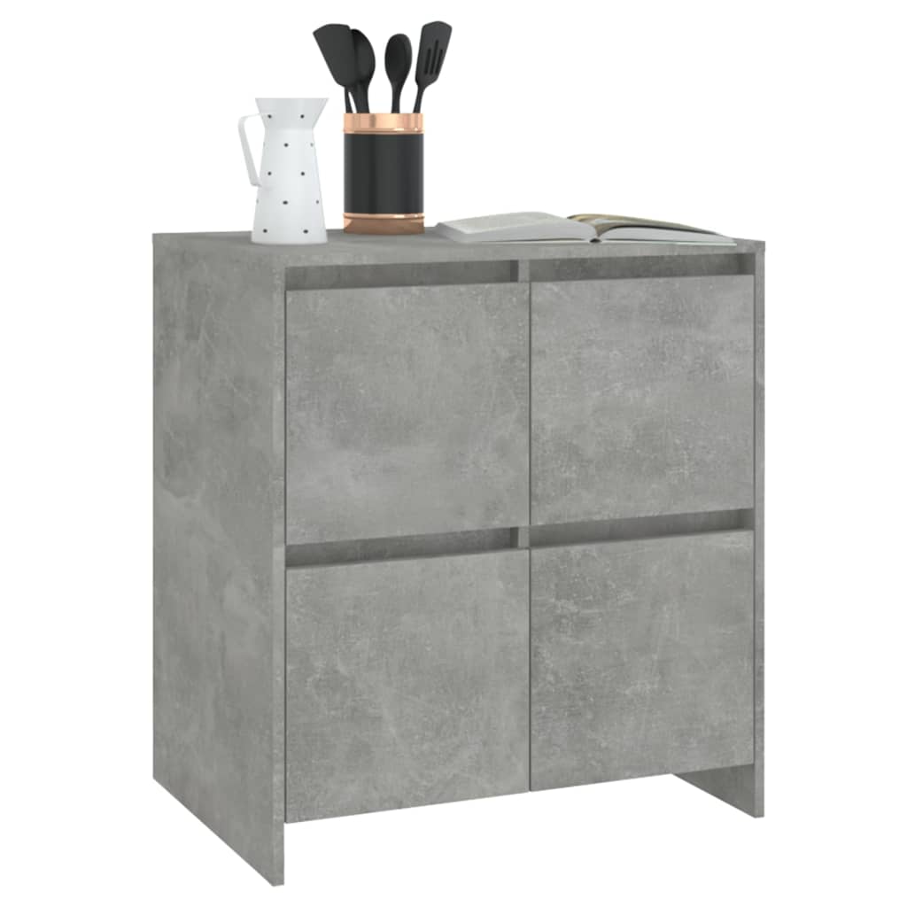 Buffet Gris béton 70x41x75 cm Bois d'ingénierie - XIOS