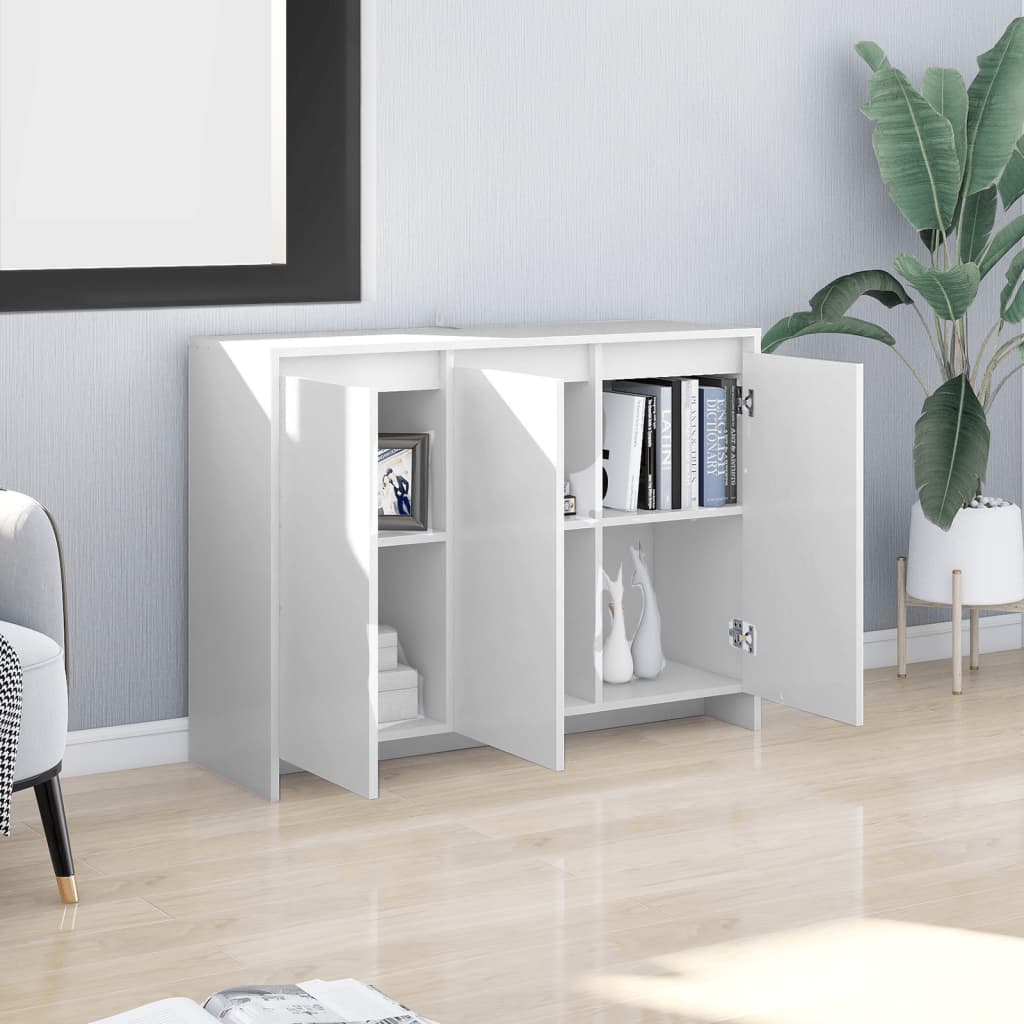 Buffet Blanc 102x33x75 cm Bois d'ingénierie - XIOS