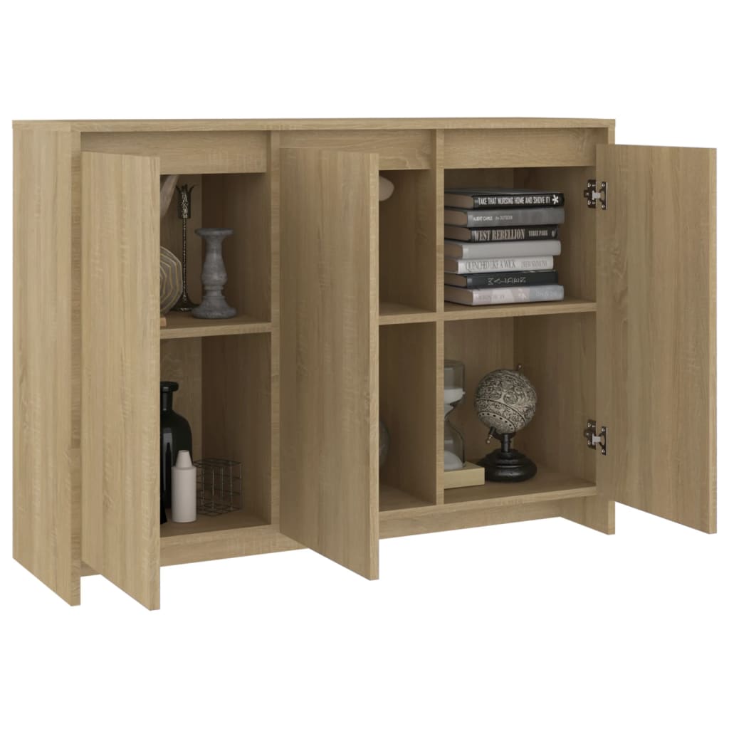 Buffet Chêne sonoma 102x33x75 cm Bois d'ingénierie - XIOS