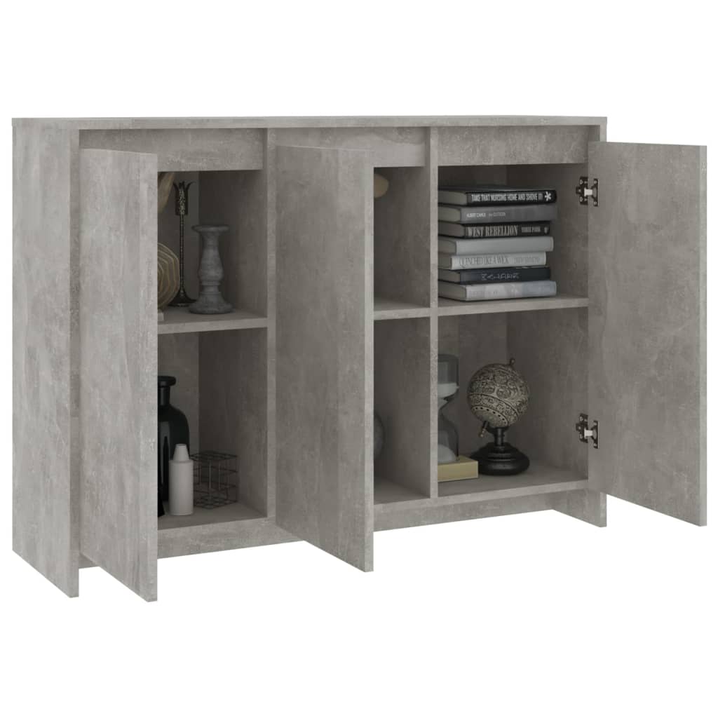 Buffet Gris béton 102x33x75 cm Bois d'ingénierie - XIOS