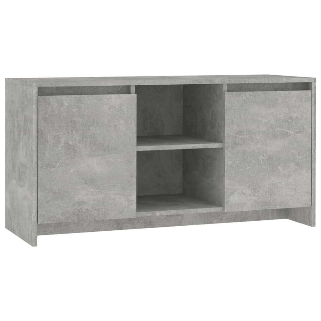 Meuble TV Gris béton 102x37,5x52,5 cm Aggloméré - XIOS
