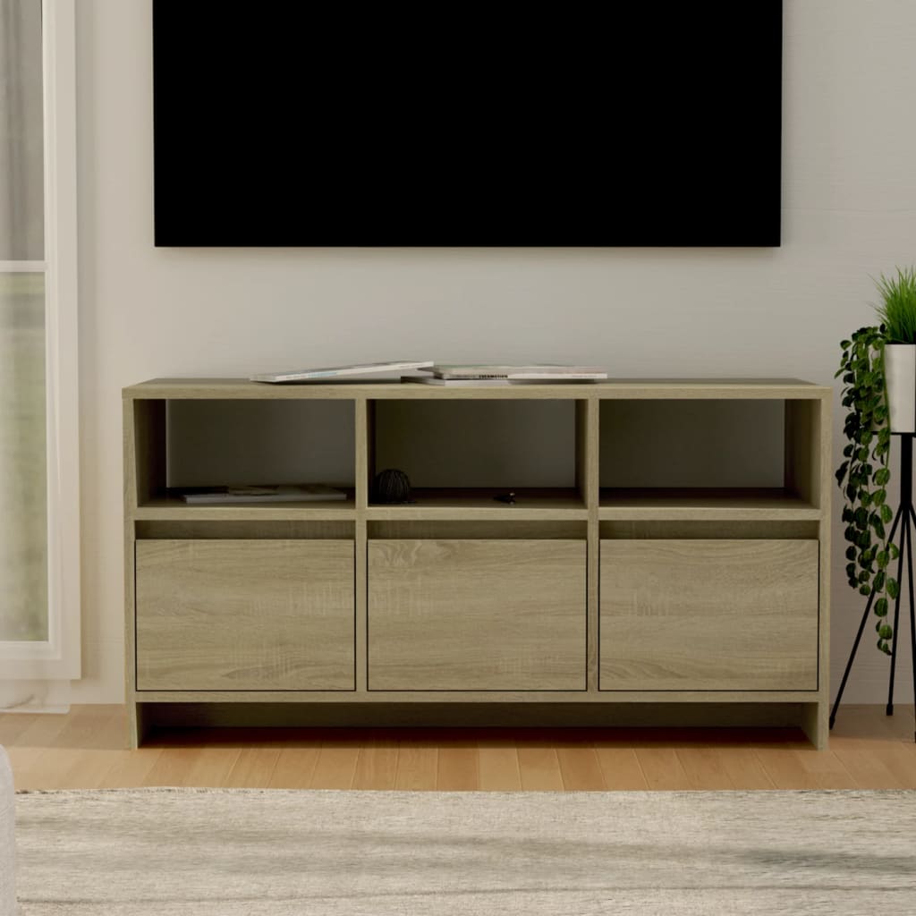 Meuble TV Chêne sonoma 102x37,5x52,5 cm Bois d'ingénierie - XIOS