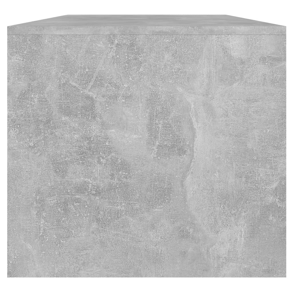 Table basse Gris béton 102x50x45 cm Bois d'ingénierie