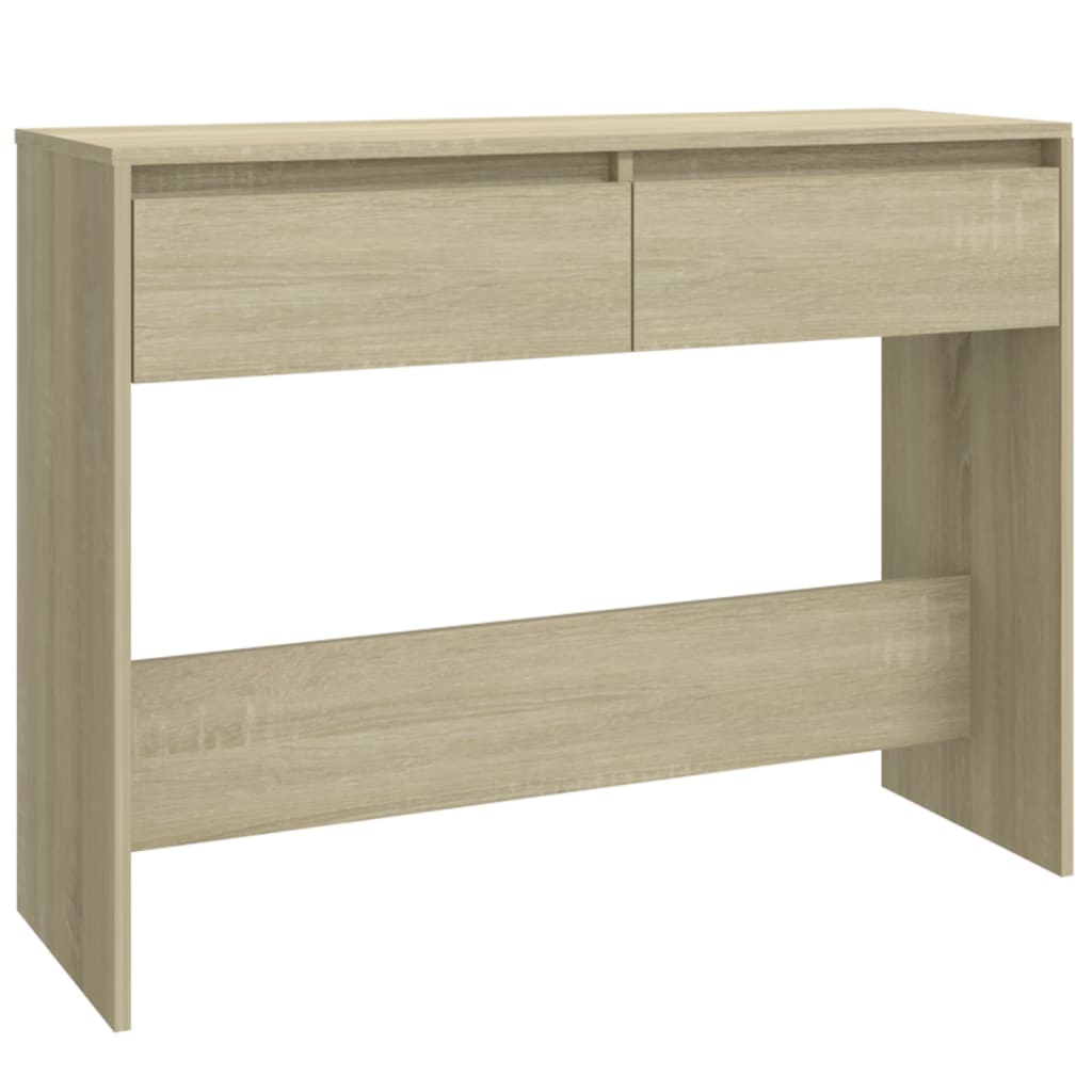 Table console chêne sonoma 100x35x76,5 cm bois d'ingénierie - XIOS