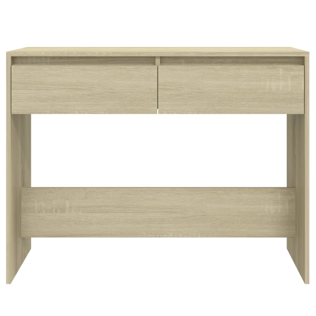 Table console chêne sonoma 100x35x76,5 cm bois d'ingénierie - XIOS