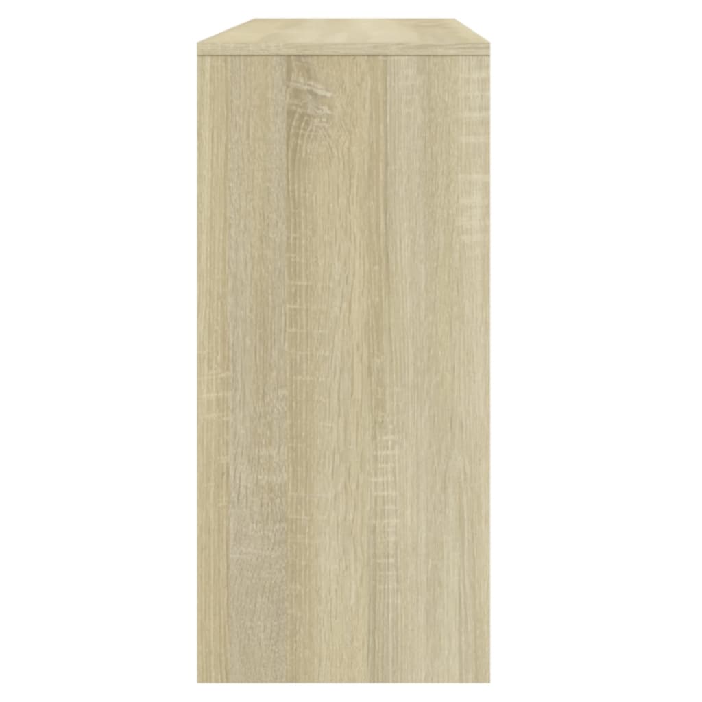 Table console chêne sonoma 100x35x76,5 cm bois d'ingénierie - XIOS