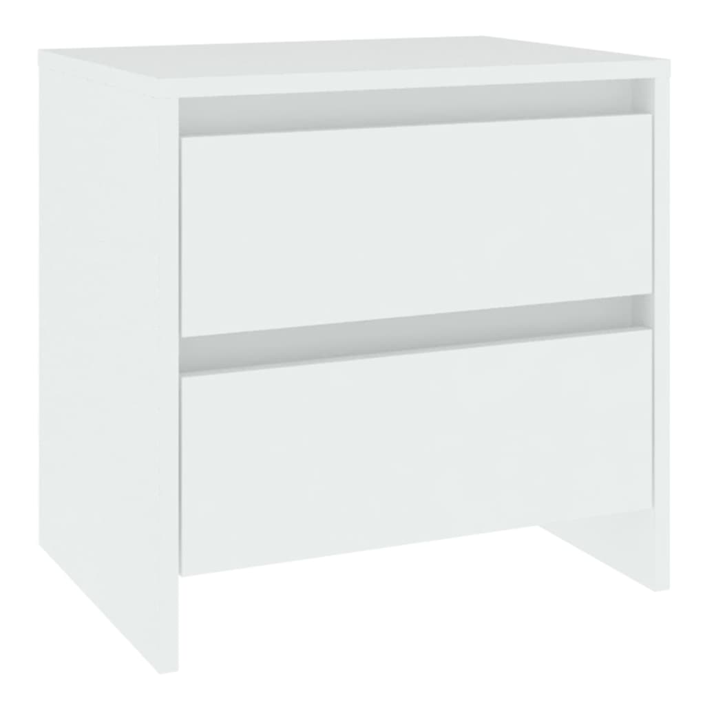 Tables de chevet 2 pcs blanc 45x34,5x44,5 cm bois d’ingénierie - XIOS