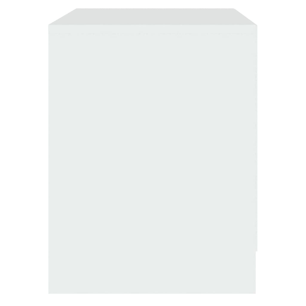 Tables de chevet 2 pcs blanc 45x34,5x44,5 cm bois d’ingénierie - XIOS
