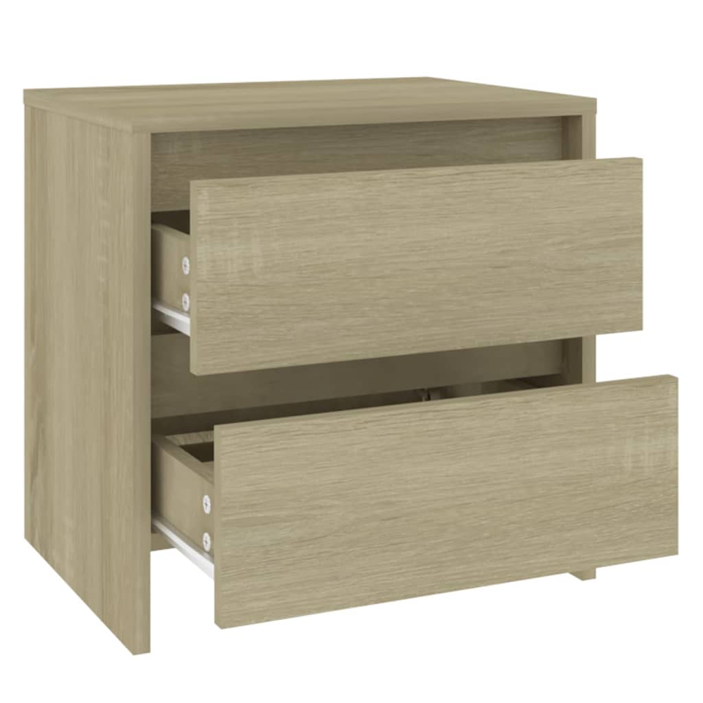 Table de chevet chêne sonoma 45x34,5x44,5 cm bois d’ingénierie - XIOS