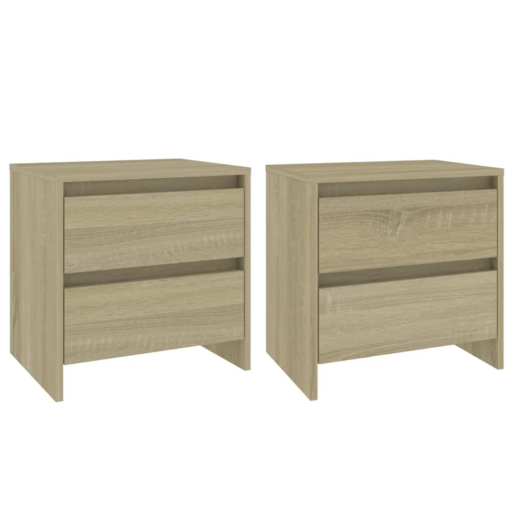 Tables de chevet 2 pcs chêne sonoma bois d'ingénierie - XIOS