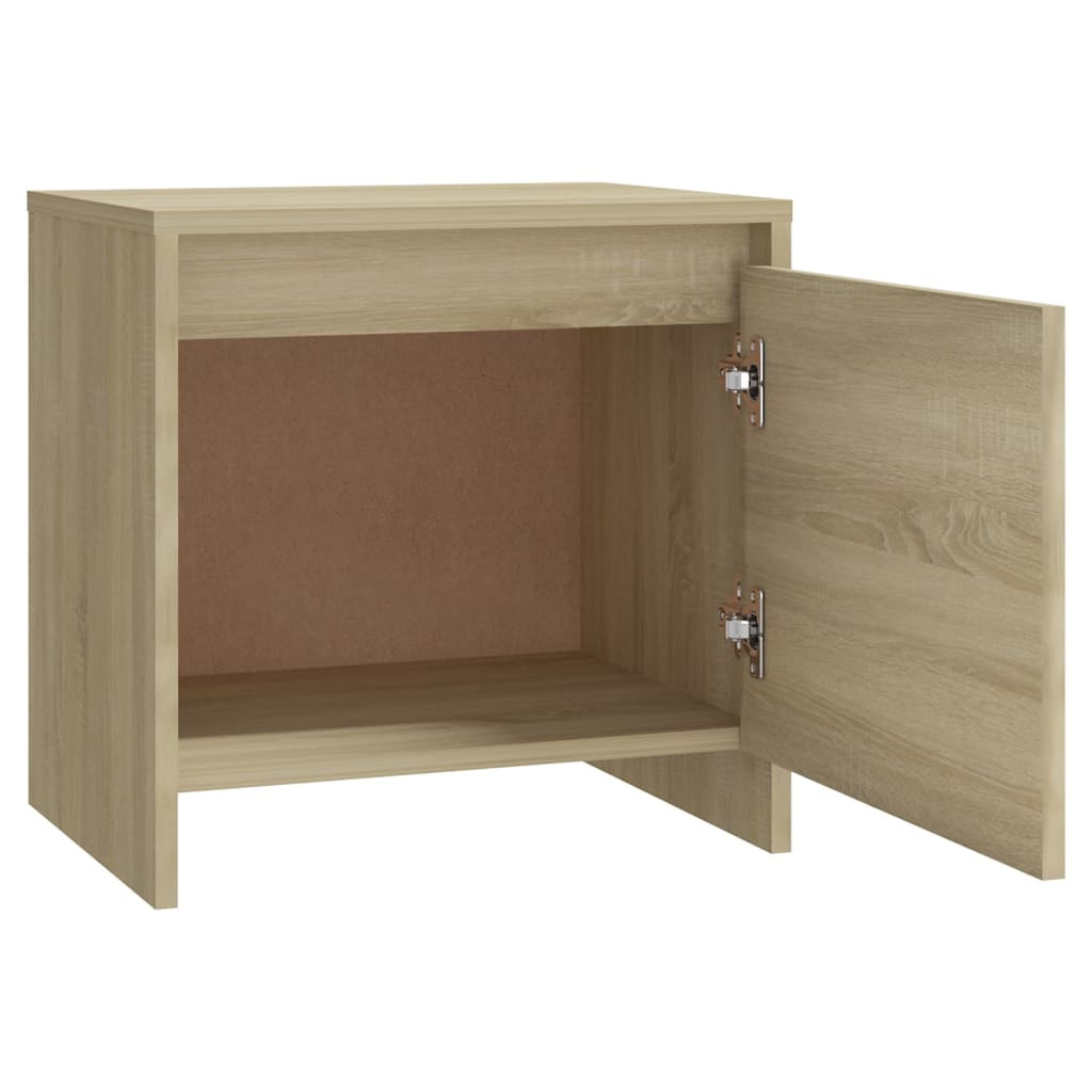 Table de chevet chêne sonoma 45x34x44,5 cm bois d'ingénierie - XIOS