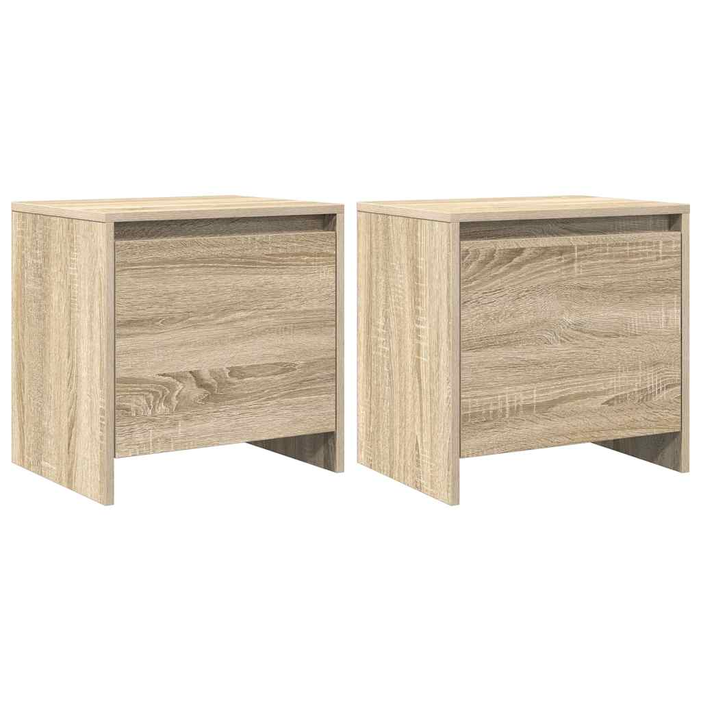 Tables de chevet 2 pcs chêne sonoma bois d'ingénierie - XIOS