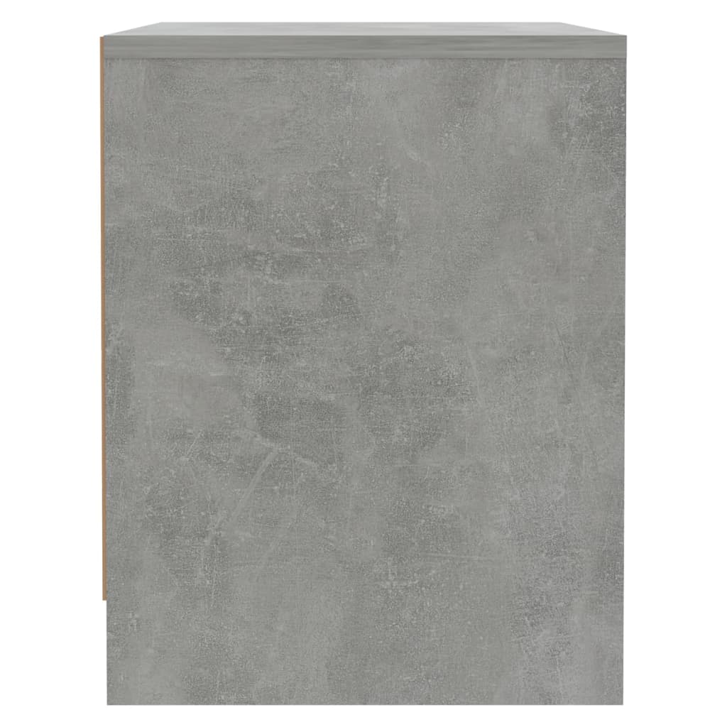 Table de chevet gris béton 45x34x44,5 cm bois d'ingénierie - XIOS