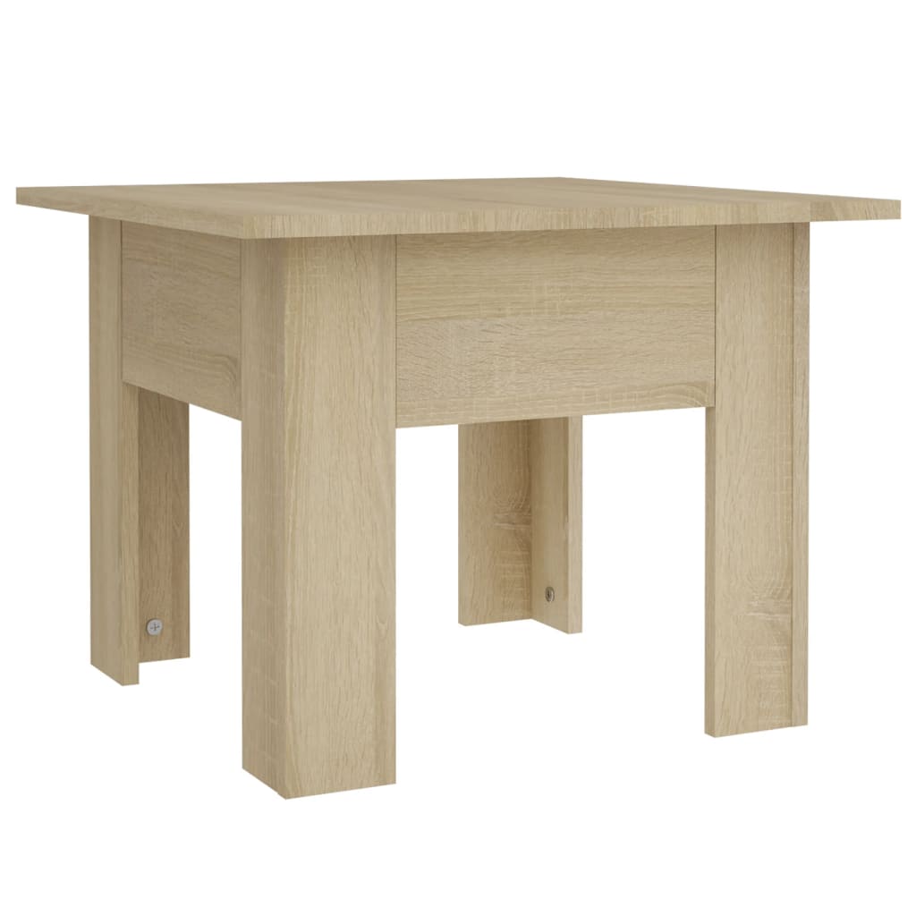 Table basse chêne sonoma 55x55x42 cm bois d'ingénierie - XIOS