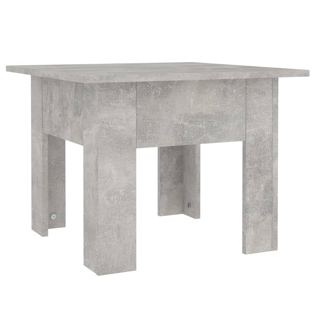 Table basse gris béton 55x55x42 cm bois d'ingénierie - XIOS