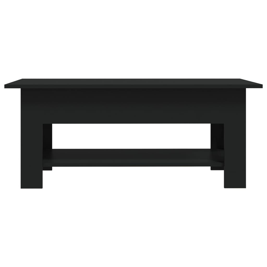 Table basse noir 102x55x42 cm bois d'ingénierie - XIOS