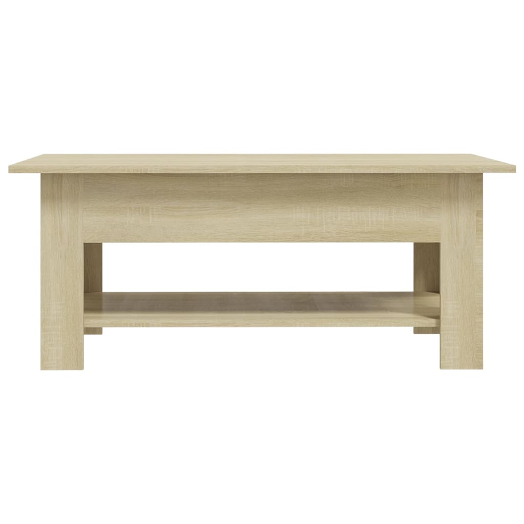 Table basse chêne sonoma 102x55x42 cm bois d'ingénierie - XIOS