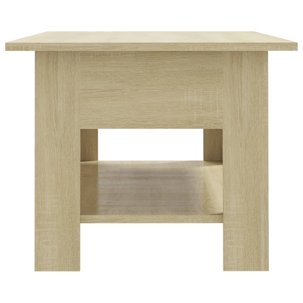 Table basse chêne sonoma 102x55x42 cm bois d'ingénierie - XIOS