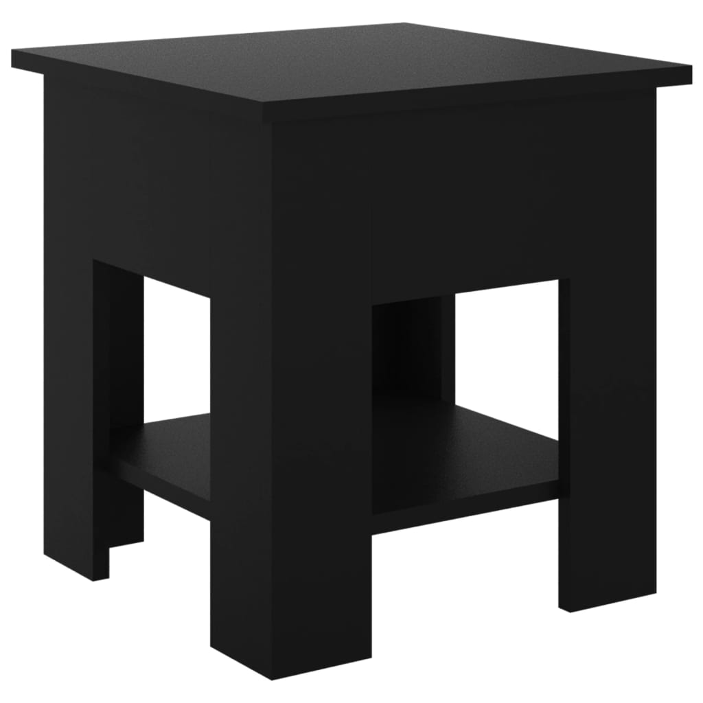 Table basse noir 40x40x42 cm bois d'ingénierie - XIOS