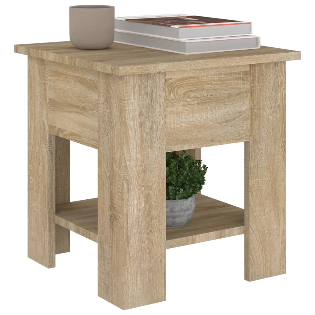 Table basse chêne sonoma 40x40x42 cm bois d'ingénierie - XIOS