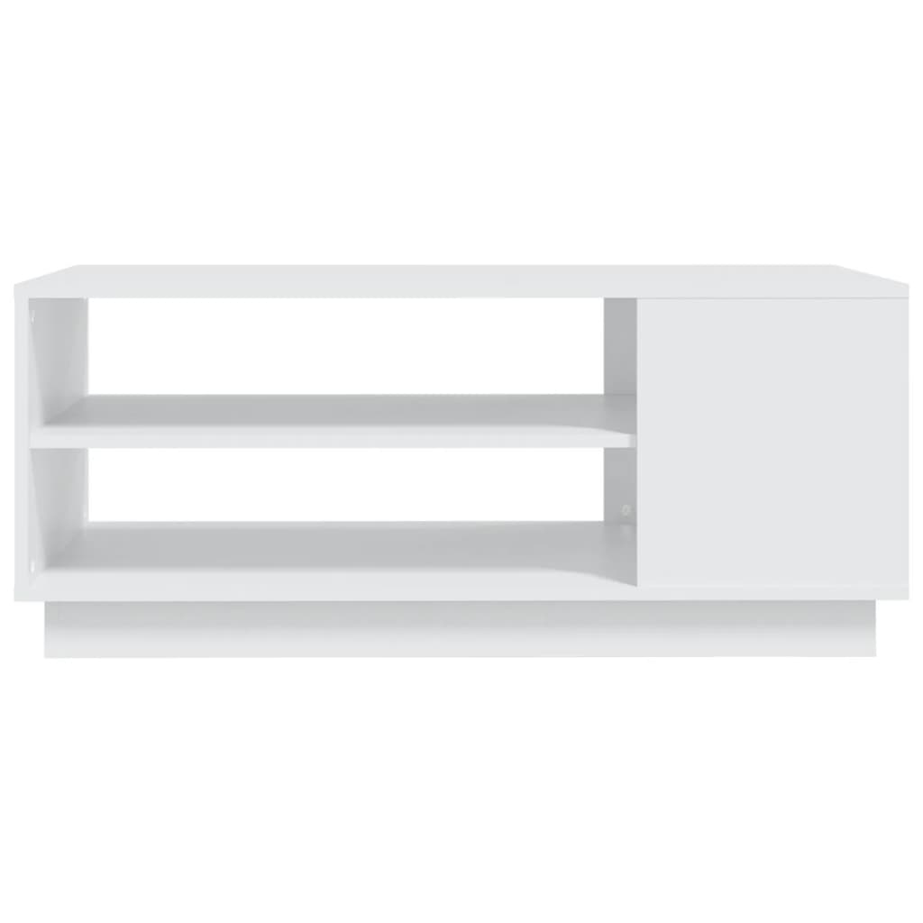 Table basse blanc 102x55x43 cm bois d'ingénierie - XIOS