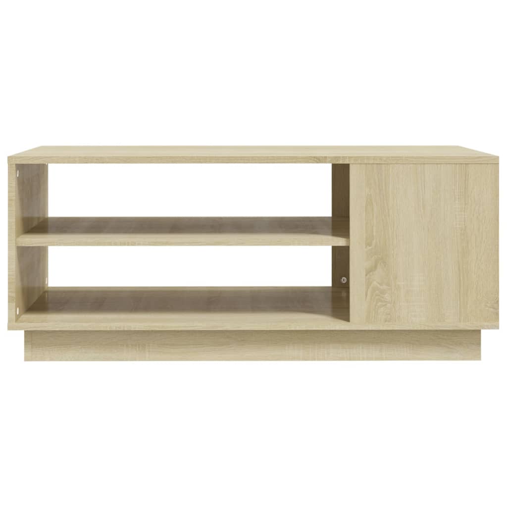 Table basse chêne sonoma 102x55x43 cm bois d'ingénierie - XIOS