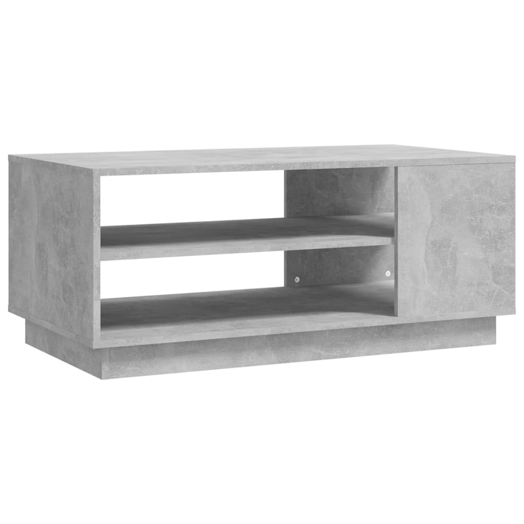 Table basse gris béton 102x55x43 cm bois d'ingénierie - XIOS