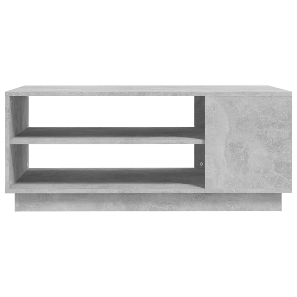 Table basse gris béton 102x55x43 cm bois d'ingénierie - XIOS