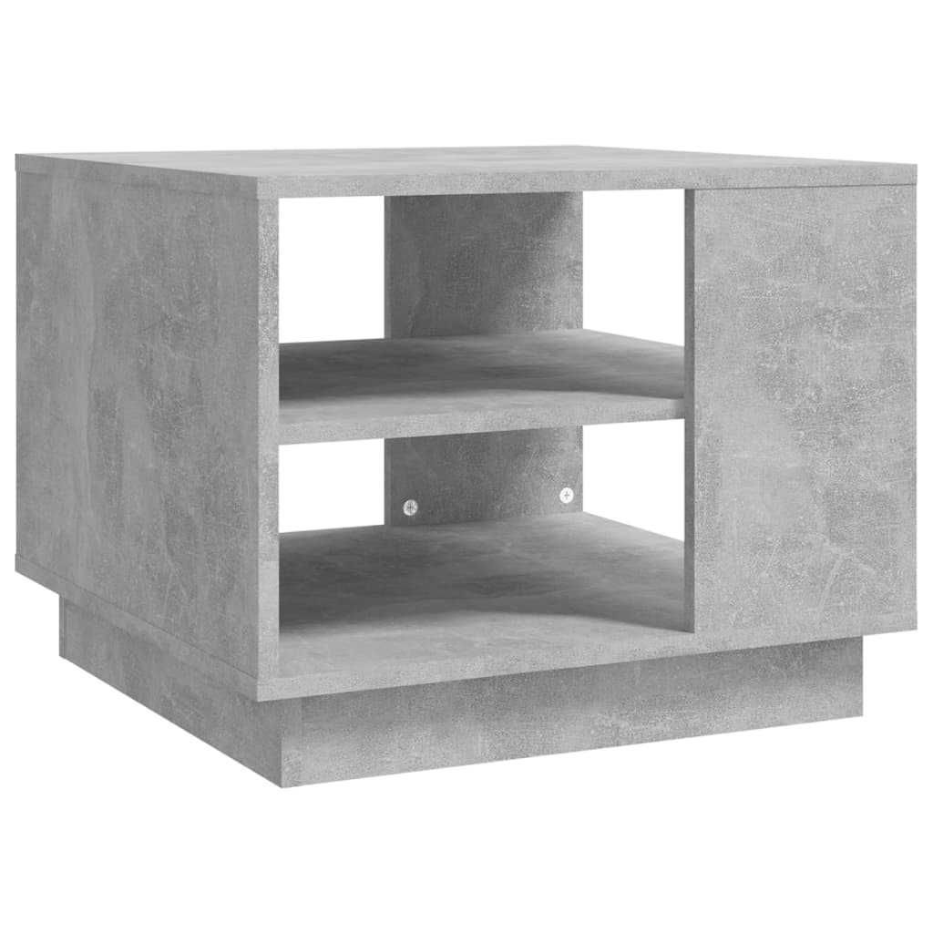 Table basse gris béton 55x55x43 cm bois d'ingénierie - XIOS