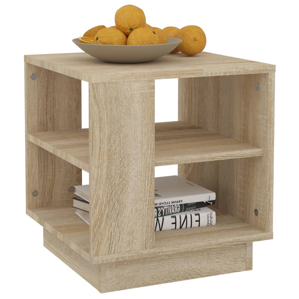 Table basse chêne sonoma 40x40x43 cm bois d'ingénierie - XIOS