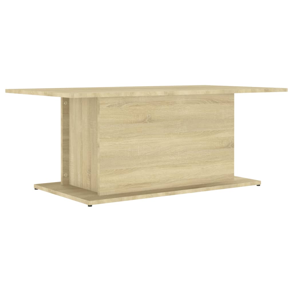 Table basse chêne sonoma 102x55,5x40 cm bois d'ingénierie - XIOS