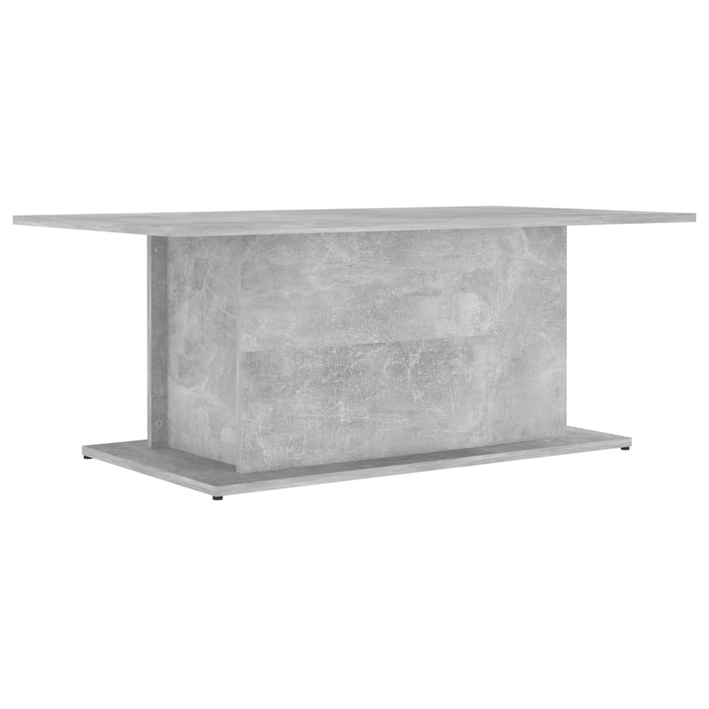 Table basse gris béton 102x55,5x40 cm bois d'ingénierie - XIOS