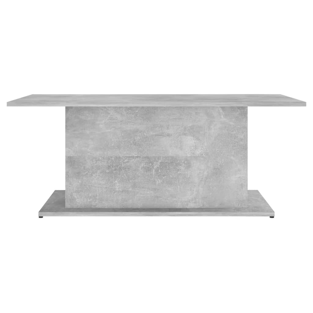 Table basse gris béton 102x55,5x40 cm bois d'ingénierie - XIOS