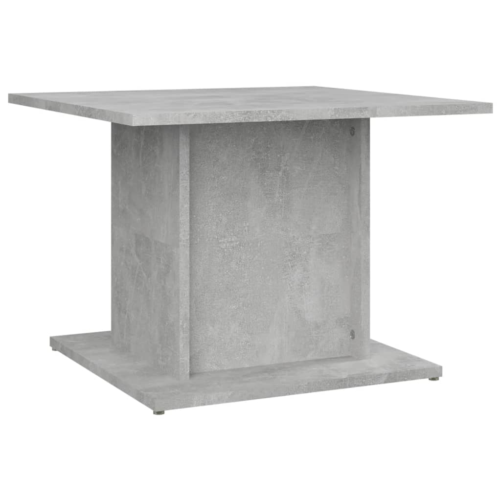 Table basse gris béton 55,5x55,5x40 cm bois d'ingénierie - XIOS