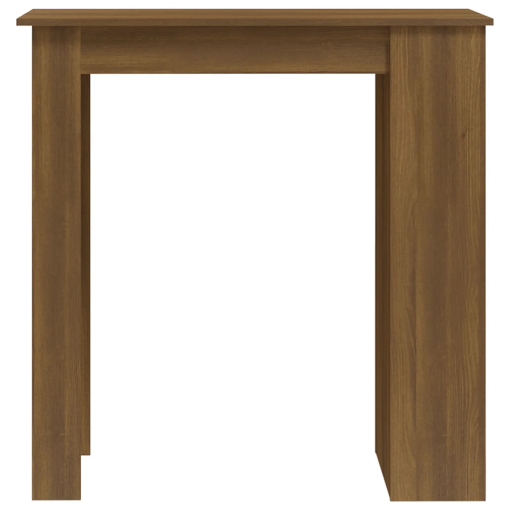 Table de bar et rangement chêne marron bois d'ingénierie - XIOS