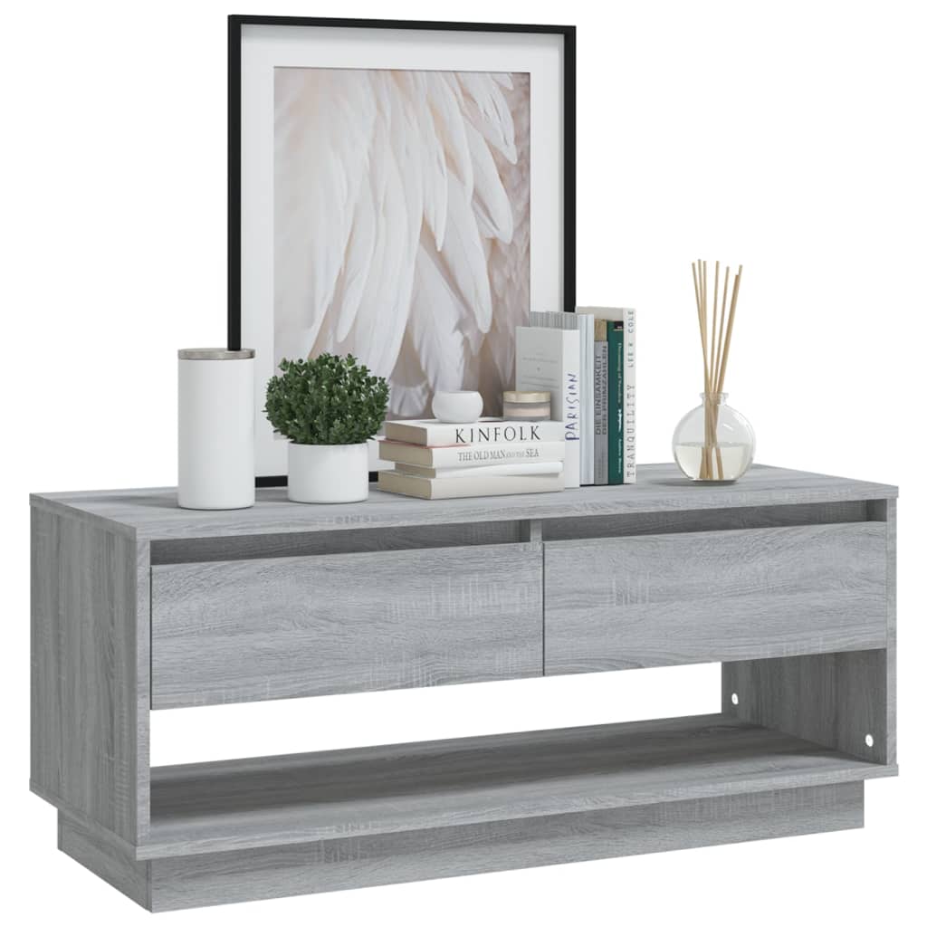 Meuble TV Sonoma gris 102x41x44 cm Bois d'ingénierie - XIOS