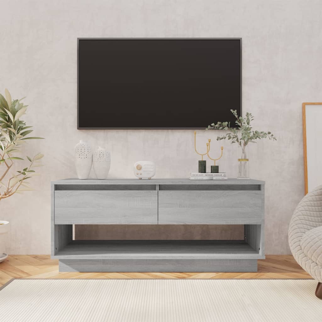 Meuble TV Sonoma gris 102x41x44 cm Bois d'ingénierie - XIOS