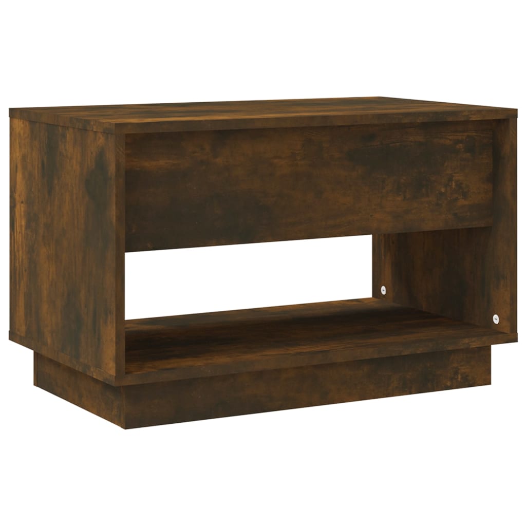 Meuble TV chêne fumé 70x41x44 cm bois d'ingénierie - XIOS