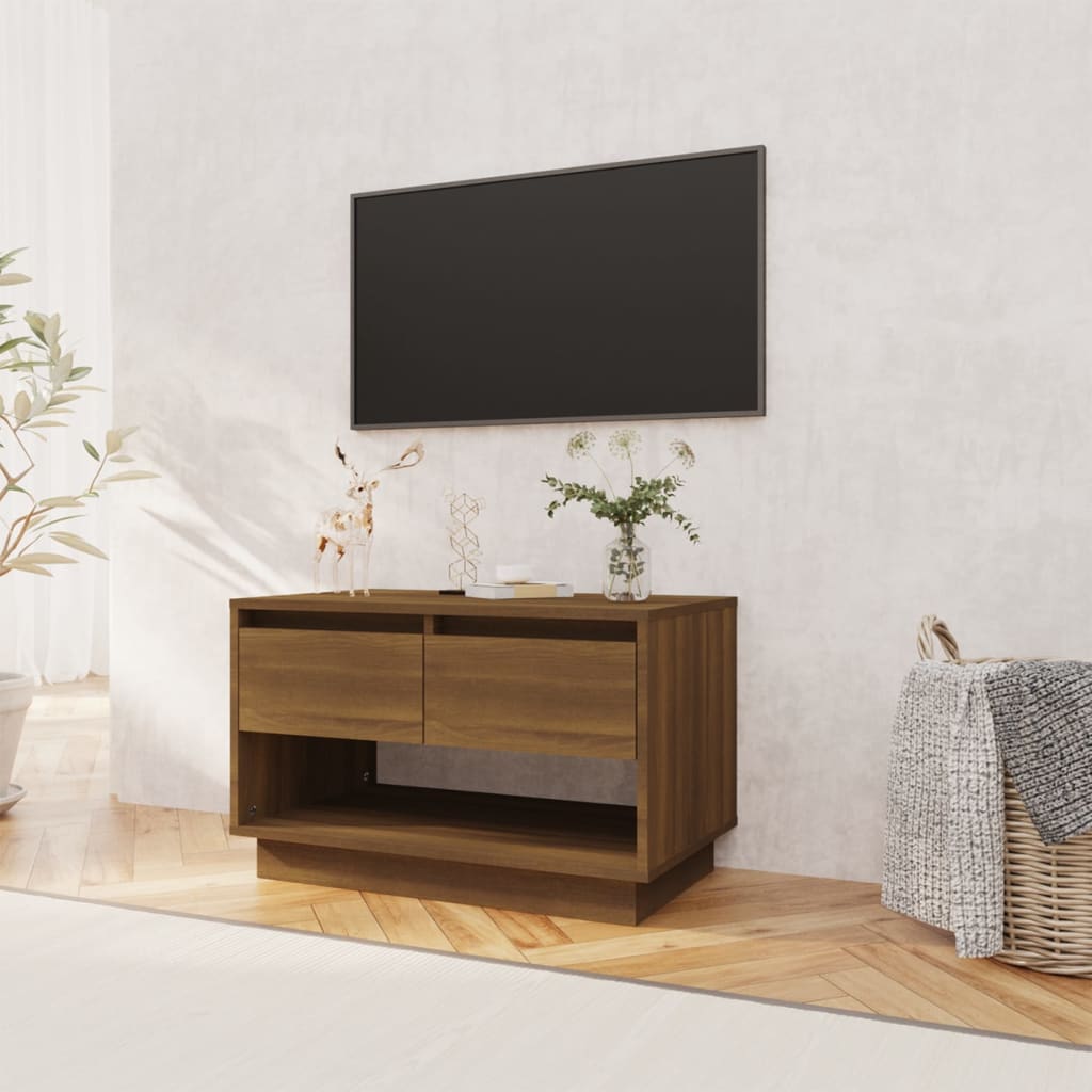 Meuble TV Chêne marron 70x41x44 cm Bois d'ingénierie - XIOS